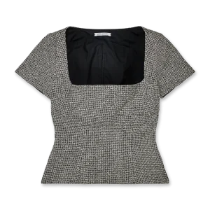 Bouclé Wool Corset Top