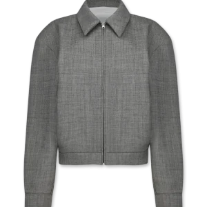 Wool Crop Zip-Up Jumper