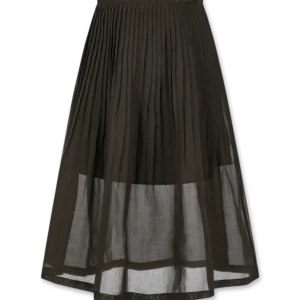 Pleated Midi Skirt
