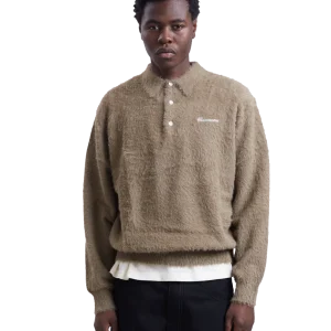 SCT-Logo Shaggy Knit Polo