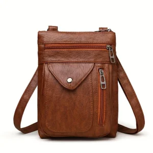 Rebecca - veganskt läder crossbody-axelväska