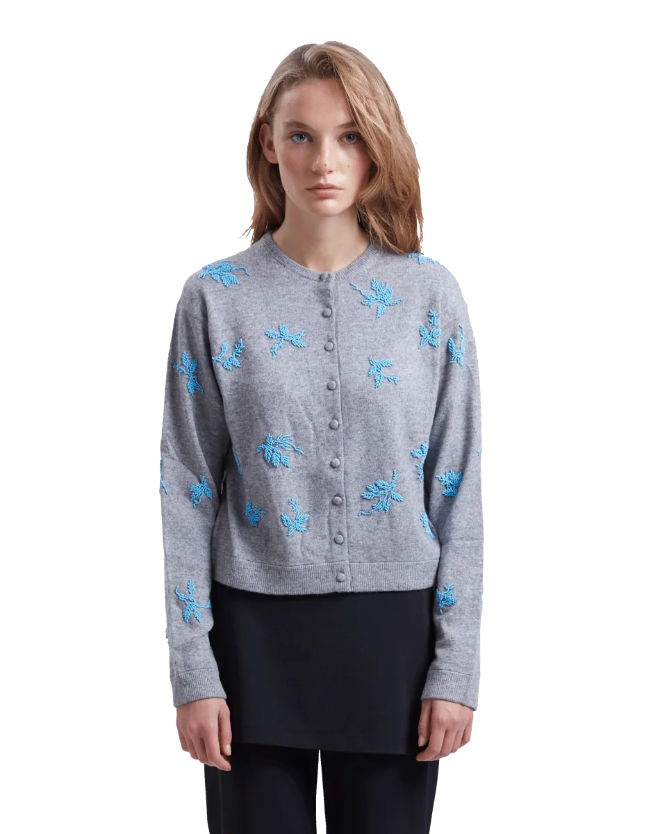 Flower Beaded Cardigan