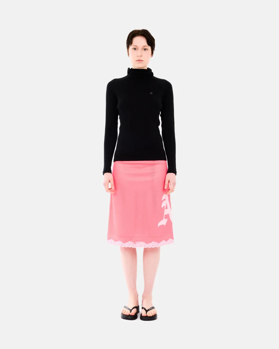Gothic Lace Airtex Midi Skirt - Bild 3