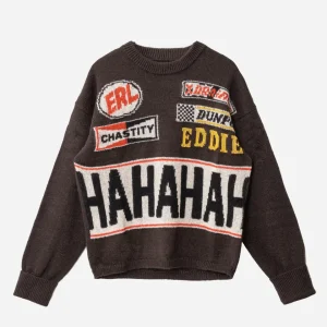 Unisex HAHAHAH Wool Mohair Sweater