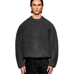 Chunky Rib Knit Crewneck