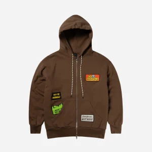 Sticker Zip Thru Hoodie
