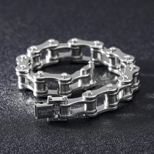 Motoclyde armband i rostfritt stål