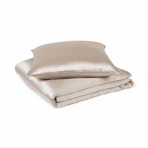 SIDEN SÄNGKLÄDER (Täckeörngott | Örngott | Beige