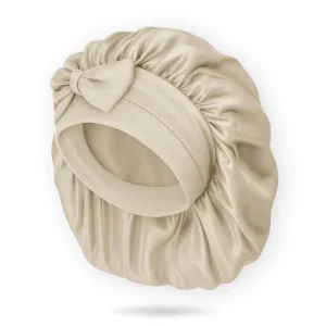LYX SIDEN BONNET - BEIGE