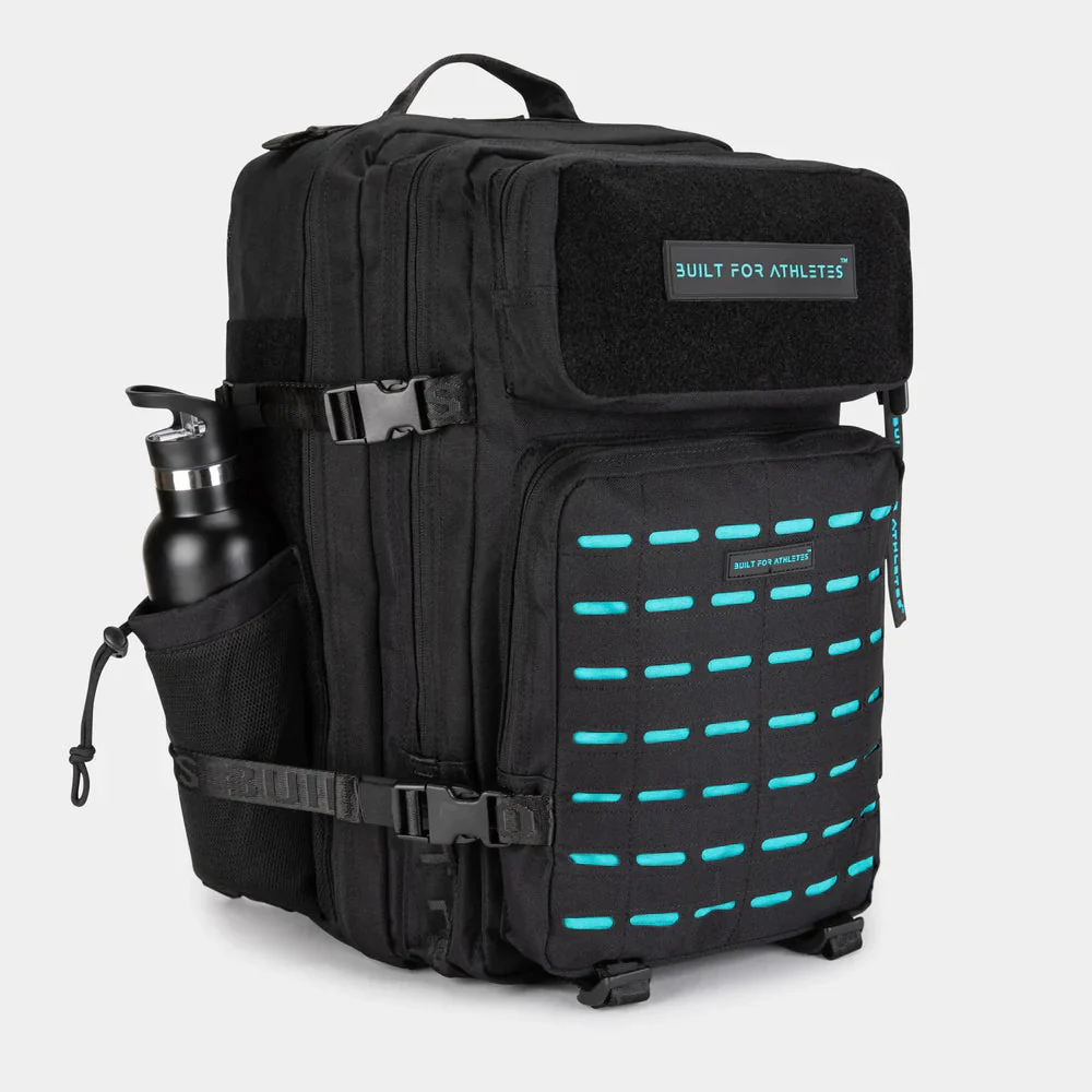 Built For Athletes Large Black & Aqua 45L Hero 3.0 Backpack - Bild 4