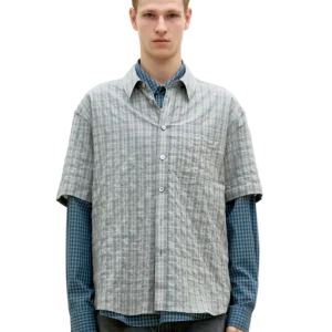 Alternative Wrinkle Check Half Shirt