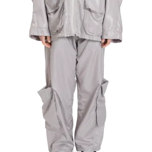 Rolled Waist Cargo Wind Pants