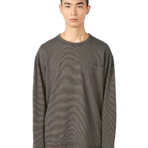 Micro Stripe Pocket L/S Tee