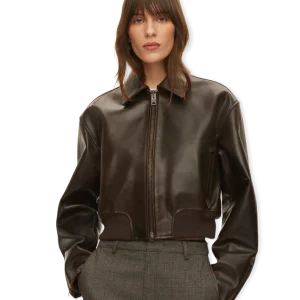 Marilyn Leather Bomber Jacket